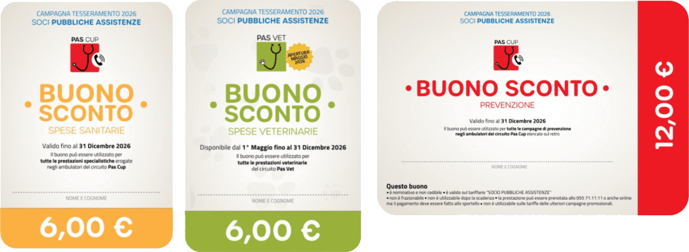 Buoni Sconto per i soci delle Pubbliche Assistenze